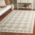 thumbnail image 2 of SAFAVIEH Ebony Alastar Checkered Area Rug, Beige/Ivory, 6' x 6' Square, 2 of 11