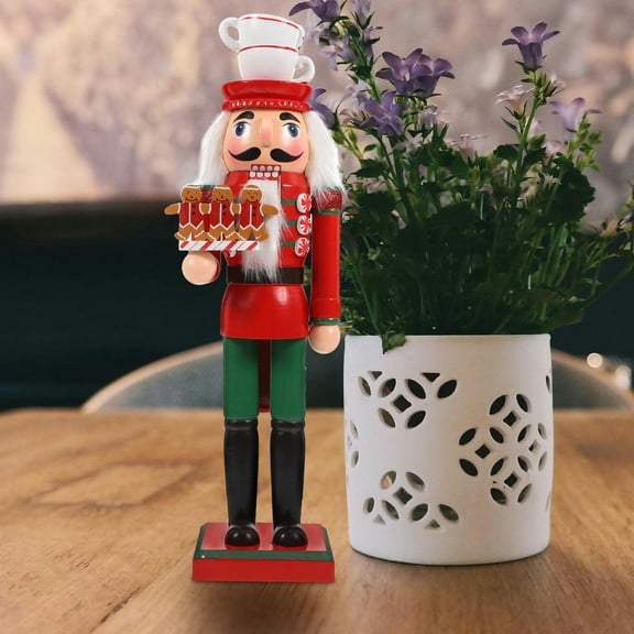 Raindrops Large Wooden Nutcracker Figurine Multi-Color Christmas Ballet Holiday Decor