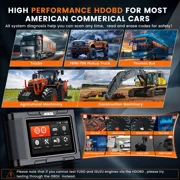 ANCEL HD3300 Heavy Duty Truck Scanner Full System Automotive Diagnostic Tool with DPF Regeneration, for Detroit, Cummins, Caterpillar, Paccar, Volvo Engine & Commercial Trucks, Lifetime Free Update