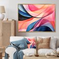 thumbnail image 2 of Designart "Soft Colors Patterns Geometric Harmony V" Oversized Abstract Framed Wall Art - Modern Black Abstract Geometric Entryway Framed Wall Art Print, 2 of 7