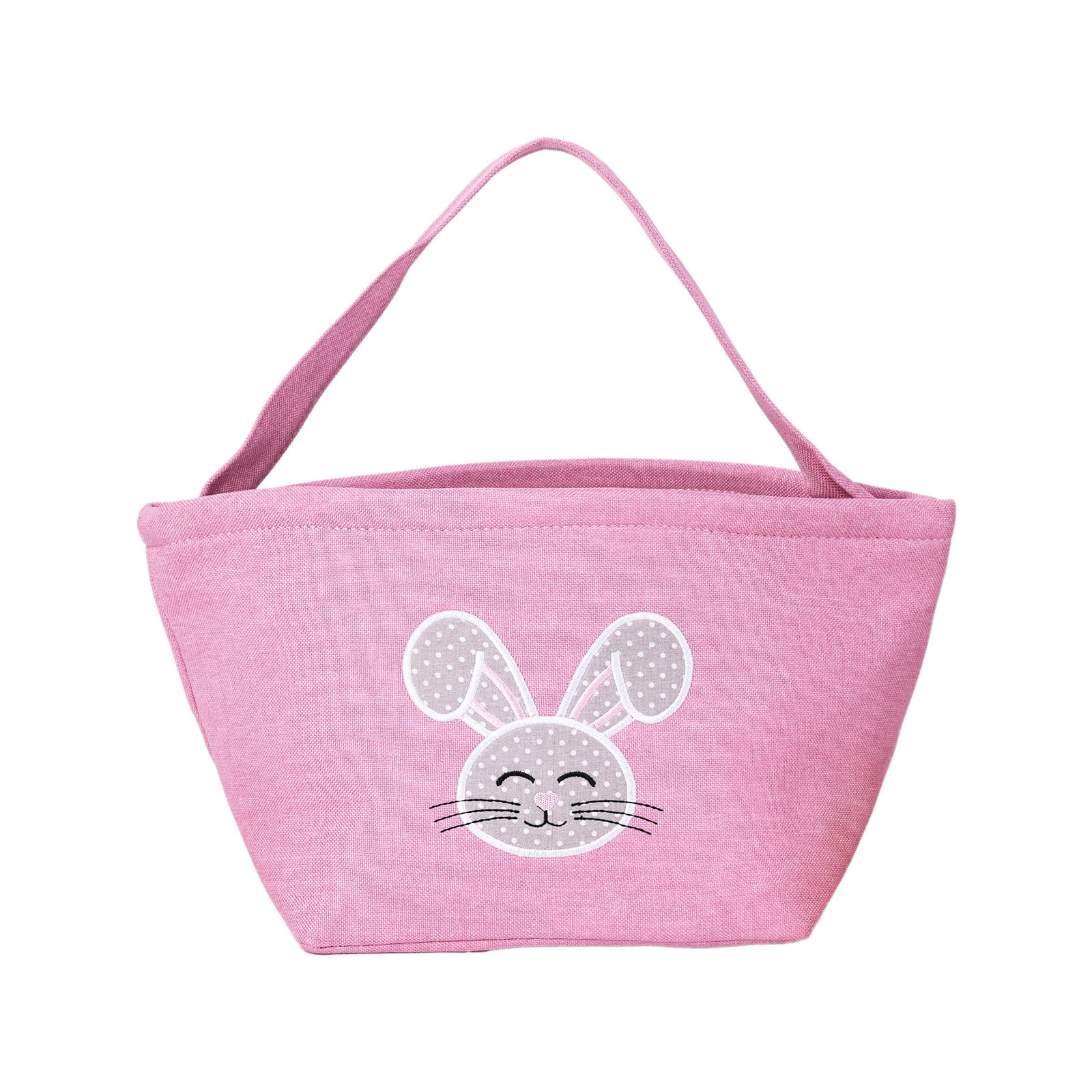 Lunxisen 2 Pcs Easter Basket Ear Bag Decoration Imitation Linen Holiday Gift Party Favor Spring Celebration