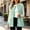 Mint Green, variant on Women's Fleece Vest Open Front Cable Knit Sleeveless Cardigan Coat with Pockets for Cozy Fall Winter Layering and Everyday Wear