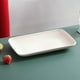 thumbnail image 5 of Platos rectangulares de plástico para servir | Bandeja de comida de gran capacidad | Diseño cuadrado para aperitivos, frutas, barbacoa, olla caliente | Duradero y fácil de limpiar | 21x12.5x2.5cm, 5 of 6
