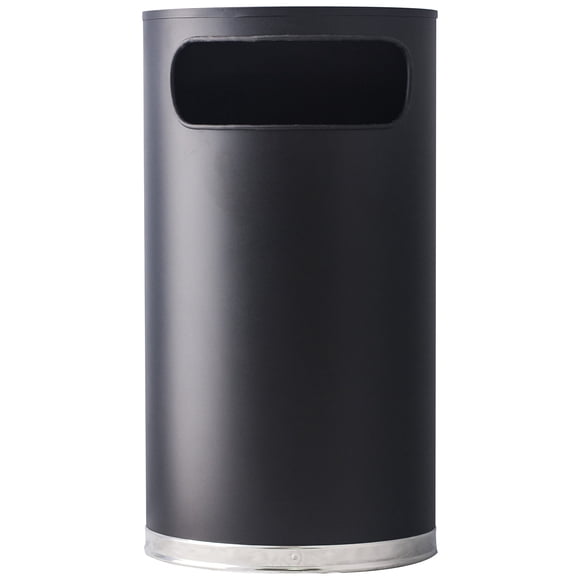 Receptáculo semicircular para interiores de la serie Witt Industries 9HR-BK, negro