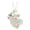 White, variant on MKHSQHDG Today's Deals Handmade Sea Glass Necklace Wire Heart Necklace Charm and Pearl Necklace Sea Glass Jewelry Birthday For