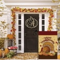 thumbnail image 4 of Happy Thanksgiving Turkey Pumpkin Fall Garden Flag 12.5x18 Double Sided Small Mini Yard Outdoor Outside Holiday Decoration, 4 of 5