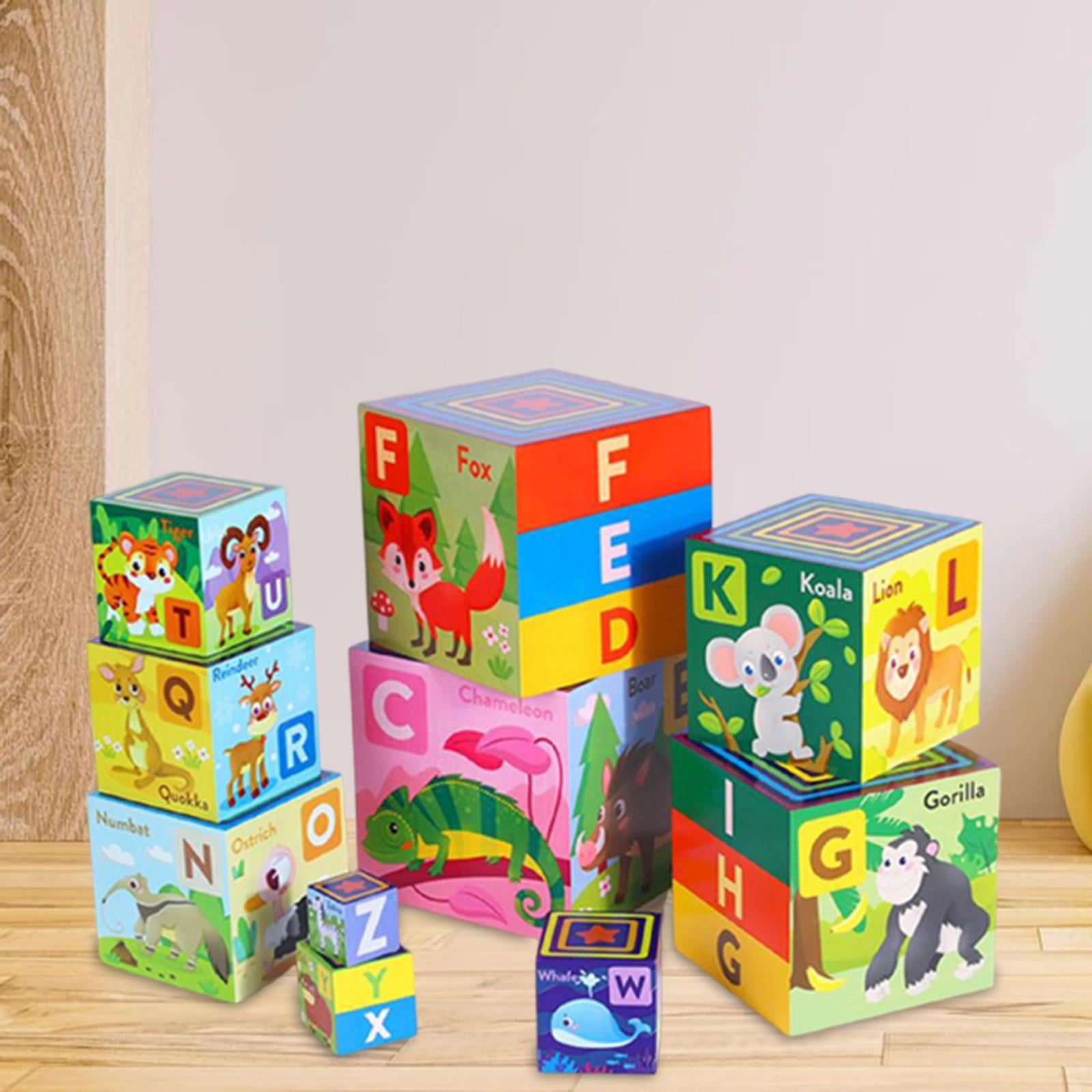 Custom Print Kids Child Educational Learning Nest and Stack Blocks Set  Cardboard Stacking Cubes Box Toy - China Cardboard Stacking Cubes,  Cardboard Stacking Blocks