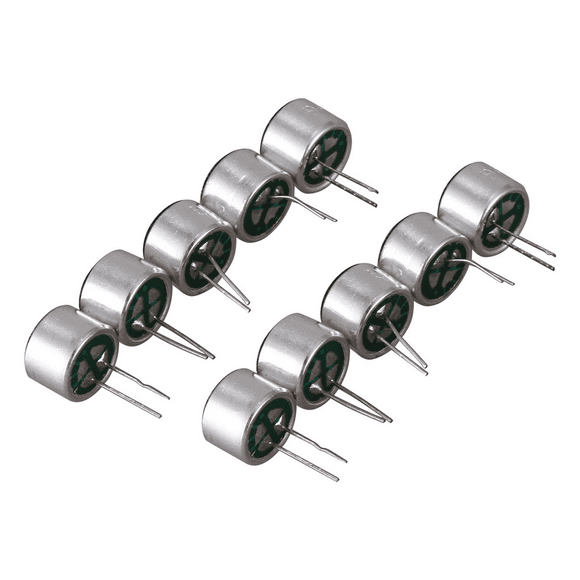50 PCS 9.7mm x 7mm 2 Pin MIC Capsule Electret Condenser Miniphone