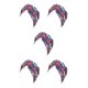 thumbnail image 3 of Guardurnaity Estilos bohemios Head Wraps para mujer Diseño elástico en forma de V Pre-atado plisado Skullcap Swirly Headcover ventilador rojo azul oscuro Type1 NO1 Guardurnaity CBP206581, 3 of 4