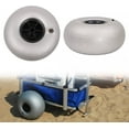 thumbnail image 4 of Miumaeov 2pcs Balloon Beach Wheels Replacement Beach Tires 10" PVC for Kayak Dolly Canoe, 4 of 9