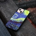 thumbnail image 4 of FINCIBO Soft Rubber Protector Cover Case for Apple iPhone 13 mini 5.4" 2021 (NOT FIT Apple iPhone 13 Pro 6.1" 2021/iPhone 13 6.1" 2021/iPhone 13 Pro Max 6.7" 2021), The Starry Night Moon Van Gogh, 4 of 5