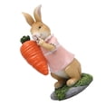 thumbnail image 5 of CIMAXIC easter Resin Bunny Decoration Easter Rabbit Decoration Lovely Home Decoration,5.51"X2.36"X2.56", 5 of 5