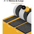 thumbnail image 2 of Almohadillas Protectoras de Fieltro para Muebles, 3 Cintas Almohadillas para Patas, Antideslizante con Pegamiento Proteger Piso (Negro), 2 of 4