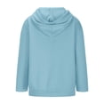 thumbnail image 5 of YOUYEDIAN Hoodies for Teen Girls Casual Oversized Fleece Hooded Sweatshirt, 5 of 5