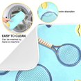 thumbnail image 2 of Tennis Racket Ball on Blue Dish Drying Mats Kitchen Mat Microfiber Counter Absorbent Dish Pad Drainer Rack 18"x24", 2 of 7