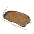 thumbnail image 7 of Shoreew Japanese Style Wood Serving Tray Cheese Board Charcuterie Board Coffee Trays Rectangular Round Platter for Desserts Cheese Snacks Fruits, 7 of 7