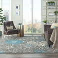 thumbnail image 5 of Nourison Passion Floral Blue 2'2" x 10' Area Rug, (2x10), 5 of 7