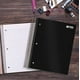 thumbnail image 2 of Cuaderno 5 materias Better Office Products polietileno negro, rayado universitario, 200 hojas, 4 separadores doble cara, 11 x 8.5, 2 of 3