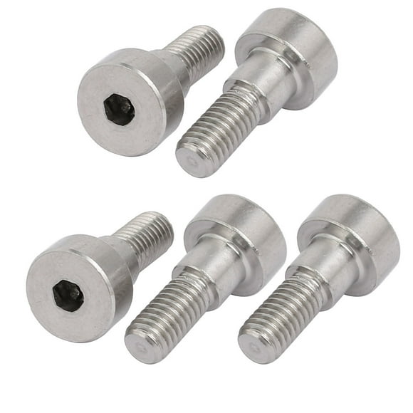 Unique Bargains 5pcs Hex Socket Shoulder Bolt 6mm Shoulder Dia 5mm Shoulder Length M5 Thread