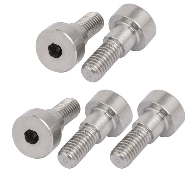 Unique Bargains 5pcs Hex Socket Shoulder Bolt 6mm Shoulder Dia 5mm Shoulder Length M5 Thread