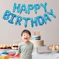 thumbnail image 3 of Kit de globos metálicos con letras Happy Birthday  color  Azul con Motas, 3 of 4