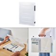 thumbnail image 3 of Xingzhi Transparent Portable File Case Double-buckle with  Containers  Box Handle Black A4 Thin, 3 of 6