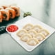 thumbnail image 3 of KAKOWELY Bandeja para fiestas dividida de 8 piezas con soporte para salsas, platos para patatas fritas y salsas, platos prácticos con sección para salsas, plato con compartimento para salsas, 3 of 5