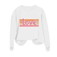 thumbnail image 6 of KIHOUT Fashion Sweatshirt for Women Valentine's Day Women's Casual Printed Thin Sweater Long Sleeve Round Neck Shirt Tops, 6 of 9