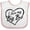 White and Pink, variant on Inktastic I Love My Big Bro in Black Chalk Heart Boys or Girls Baby Bib