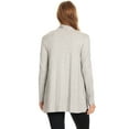 thumbnail image 4 of Women's Solid Casual Lightweight Long Sleeve Loose Fit Knit Sweater Cardigan, 4 of 4