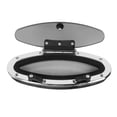 thumbnail image 1 of Boat Porthole Window, Waterproof Oval Inner Open 300 X 105mm Marine Hatch Portlight Window  for Yacht, 1 of 7