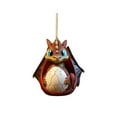 thumbnail image 3 of SDJMa Christmas Dragon Ornament, Cute Cartoon Dragon in Egg, Hanging Ornaments for Xmas Tree Car Backpack Home Holiday Party Decorations, Christmas Gift for Dragon Lovers, 3 of 8