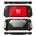 thumbnail image 2 of i-Blason for Nintendo Switch 2 Case with Stand Dockable [Foldable Joycon Holder] [Card Storage Slots] [Ergonomic Design] Comfortable Grip Uni-Body Protective Bumper Cover for Switch 2 (2025) (Silver), 2 of 10