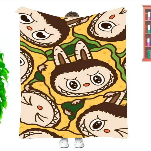 Colorful Cartoon Blanket Soft Flannel Throw Blanket for Bedding Travel Home Decor Cozy 50x60 IN Blankets Gifts for Boys and Girls