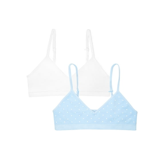 Wonder Nation Girls Seamless Bra, 2-Pack, Sizes XS-XXL