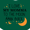 thumbnail image 4 of Inktastic I Love My Momma to the Moon and Back Boys or Girls Baby Bib, 4 of 4