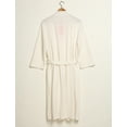 thumbnail image 6 of Women Waffle Knit Kimono Spa Robe Soft Cozy Breathable Lightweight Bathrobe with Side Pockets, 6 of 6