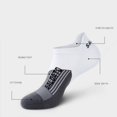 thumbnail image 3 of 5 Pairs Anti-Sweat Unisex Sport Socks Low Cut Ankle Socks Women Men Short Tube Breathable Socks Outdoor Running Basketball Soccer Sports Socks,White, 3 of 12