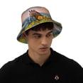 thumbnail image 6 of Daiia Horse Sunflowers Pattern Bucket Hat - Trendy Cotton Sun Hat for Beach, Golf, Fishing - Fun Outdoor Vacation Boonie for Men and Women, 6 of 9