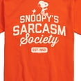 thumbnail image 3 of Peanuts - Snoopy Sarcasm Society - Men's Short Sleeve Graphic T-Shirt, 3 of 6