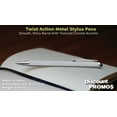 thumbnail image 4 of 10 Twist Action Metal Stylus Pens Pack - Two in One, Smooth, Black Ink - Silver, 4 of 5
