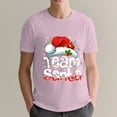 thumbnail image 4 of Christmas Tee Team Santa Claus Christmas Family Matching Pajama Funny Xmas T-Shirt, OdeJous Pink Small, 4 of 5