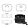 thumbnail image 6 of Earphone Case Covers For Beam/vibe Beam 2/Vibe 200TWS With Carabiner & Holder Transparent Tpu Protective Cover With Lock Clip Lightweight Headphone Sleeve For Sports Travel Daily Use (White), 6 of 10