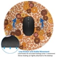 thumbnail image 4 of Disketp Hippie Ditsy Floral Small Mouse Pad 7.9x7.9 Inches,Washable Round Mousepad For Office Laptop Computer,Non-Slip Rubber Base Mouse Pads For Wireless Mouse, 4 of 9
