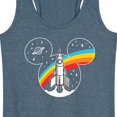 thumbnail image 3 of Mickey & Friends - Mickey Head Retro Space - Women's Racerback Tank Top, 3 of 5