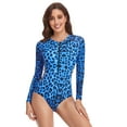 thumbnail image 2 of Women's 1-Piece Rashguard Swimsuit Zip Front Surfing swimwear Sun Protection -XL, 2 of 2