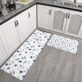 thumbnail image 2 of Pioneer Flower Floral Print Pattern Kitchen Rugs Sets Of 2, Anti Fatigue Non Slip Washable Floor Mats for Kitchen Sink Laundry, 17X30 Inch + 17X47 Inch, 2 of 6