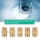 thumbnail image 5 of Pezón Hexadecimal De Tubo De Latón Sólido, Fácil De Instalar Conector De Tubo De Agua, Ampliamente Utilizado En Tuberías De Agua Con Buena Resistencia A La Vibración,, 5 of 7