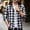 Black, variant on Hooded Flannel Shirts for Men Long Sleeve Plaid Shacket Casual Button Down Jackets Coats with Pockets Regular Fit Outerwear for Fall Winter Everyday Wear