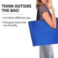 thumbnail image 2 of Disketp Blue Glitter Bolsa Tote Estampada para Mujer, Bolso de Hombro y de Mano para Compras y Viajes, 2 of 8